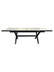 Maze Charcoal Grey Small Vienna Rectangular Extending Garden Dining Table - Image 5 of 6