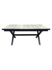 Maze Charcoal Grey Small Vienna Rectangular Extending Garden Dining Table - Image 6 of 6