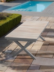 Maze Dawn Grey Vienna Rectangular Extending Garden Dining Table - Image 2 of 4