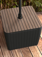 Keter Grey Luzon Patio Parasol Holder Umbrella - Image 4 of 5
