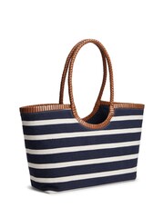 Tommy Hilfiger Stripe Textured Logo Tote Bag - תמונה 2 מתוך 4