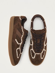 Alohas Brown Tb.490 Crochet Leather Trainers - Image 3 of 7
