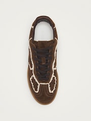 Alohas Brown Tb.490 Crochet Leather Trainers - Image 4 of 7