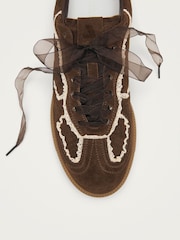 Alohas Brown Tb.490 Crochet Leather Trainers - Image 6 of 7