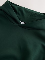 Dark Green Oversized Cotton Rich Hoodie - Image 3 of 3