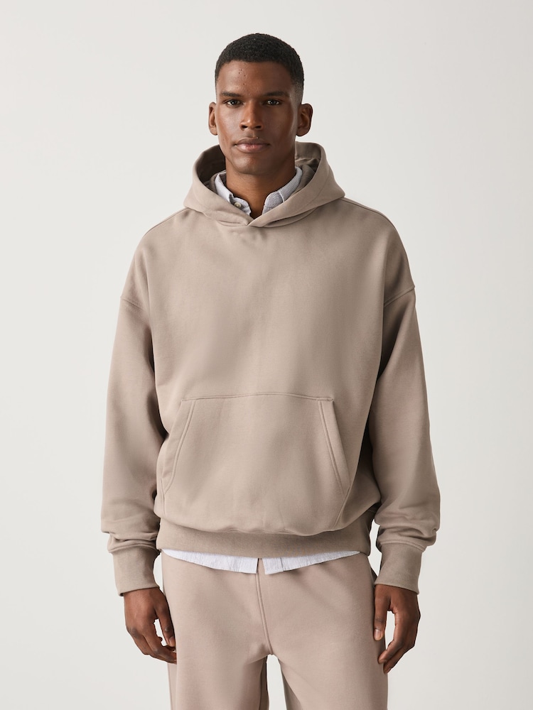 Stone Neutral Oversized Hoodie - Image 1 of 5