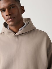 Stone Neutral Oversized Hoodie - Image 4 of 5