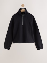 Black Quarter Zip Sweatshirt - Image 1 of 3