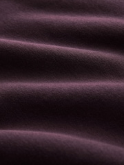 Burgundy Red Cotton Rich Jersey Zip Neck Polo Sweatshirt - Image 3 of 3