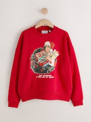 Red George Michael Licence Christmas Sweatshirt - Image 5 of 7