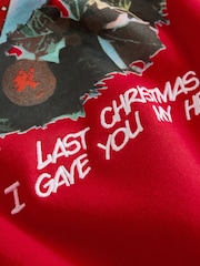 Red George Michael Licence Christmas Sweatshirt - Image 7 of 7