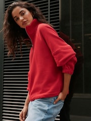 Red Quarter Zip Sweatshirt - Image 2 of 9