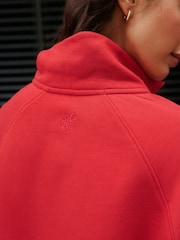 Red Quarter Zip Sweatshirt - Image 6 of 9