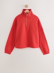 Red Quarter Zip Sweatshirt - Image 7 of 9