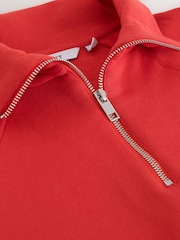 Red Quarter Zip Sweatshirt - Image 9 of 9
