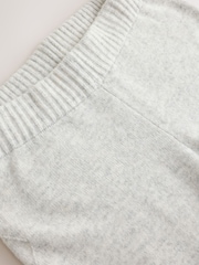 Grå - Knitted Wide Leg Joggers - Bild 10 av 10