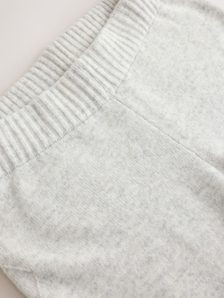 Grå - Knitted Wide Leg Joggers - Bild 10 av 10 Grå - Knitted Wide Leg Joggers - Bild 10 av 10