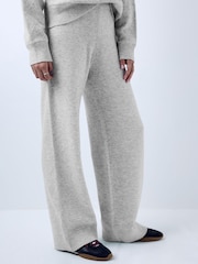 Grå - Knitted Wide Leg Joggers - Bild 3 av 10