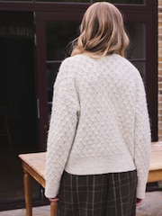 Cream Knitted Cardigan - Image 5 of 8
