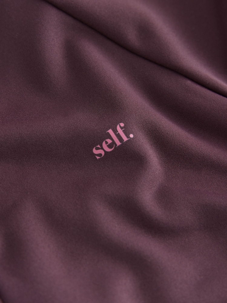 Bordo Qırmızı - Self. Tam Fermuarlı Peplum Techinal Gödəkçə - 3şəkildən 2 şəkil