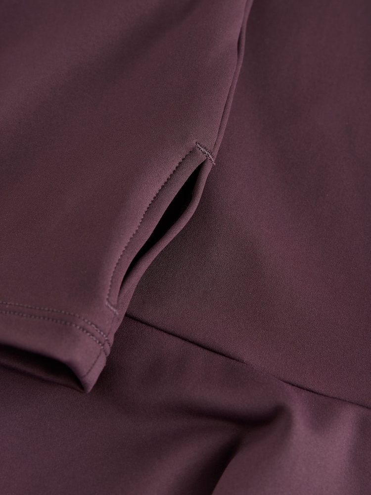 Bordo Qırmızı - Self. Tam Fermuarlı Peplum Techinal Gödəkçə - 3şəkildən 3 şəkil