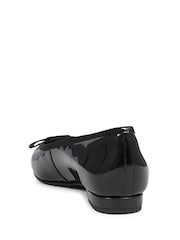 Jones Bootmaker Black Soleil Wide Leather Ballet Pumps - Image 3 of 5