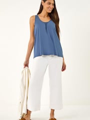 Roman Blue V-Neck Jersey Vest - Image 1 of 5