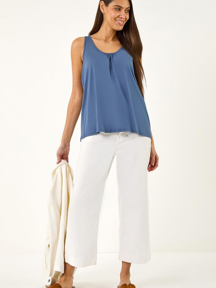 Roman Blue V-Neck Jersey Vest - Image 1 of 5
