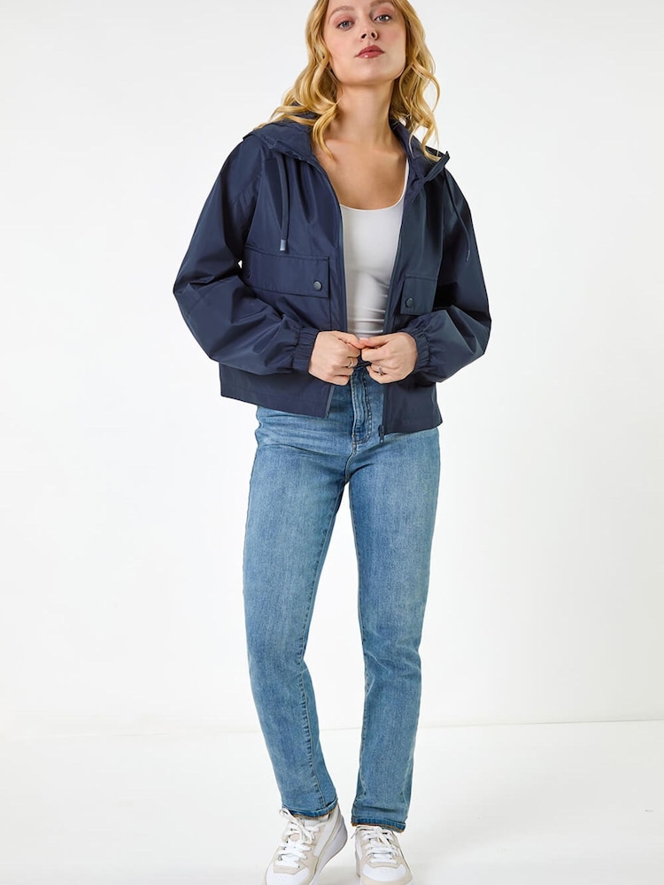 Roman Blue Hooded Raincoat - Image 2 of 5