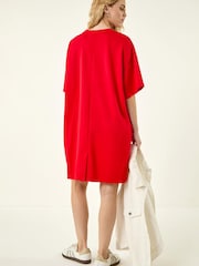 Roman Red Jersey Stretch T-Shirt Dress - Image 3 of 5