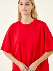 Roman Red Jersey Stretch T-Shirt Dress - Image 4 of 5