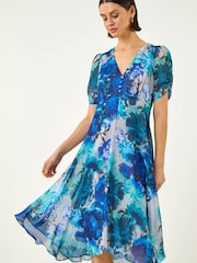 فستان مورّد بحاشية متدلّية من Roman - Image 1 of 5