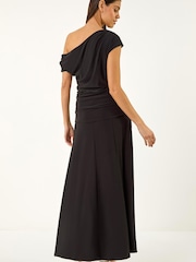 Roman שמלת מידי סטרץ' עם כיווצים - תמונה 3 מתוך 5