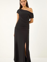 Roman שמלת מידי סטרץ' עם כיווצים - תמונה 4 מתוך 5