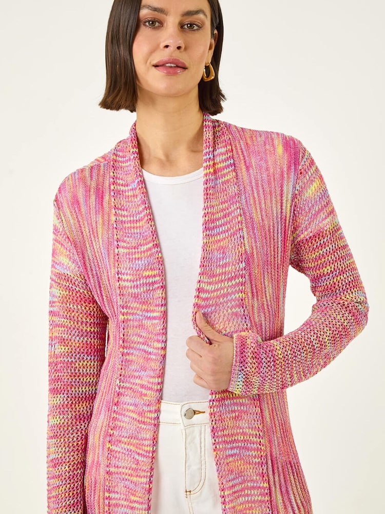 وردي - سترة كارديغان طويلة مخرّمة من Roman - صورة 1 من 5