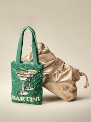 Green Martini Embellished Hand Held Bag - Image 10 of 10