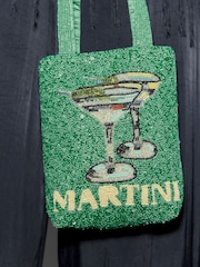 Green Martini Embellished Hand Held Bag - Image 4 of 10