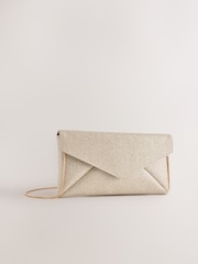 Silver Envelope Clutch Bag - Image 4 of 9
