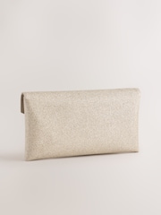 Silver Envelope Clutch Bag - Image 5 of 9