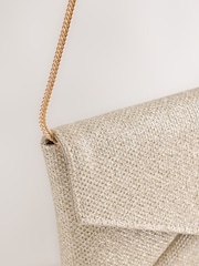 Silver Envelope Clutch Bag - Image 6 of 9