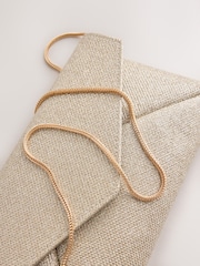 Silver Envelope Clutch Bag - Image 7 of 9