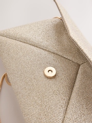 Silver Envelope Clutch Bag - Image 8 of 9