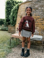 Chocolate Brown Dalmation Sweatshirt (3-16yrs) - Image 2 of 5