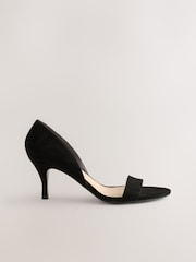 Black Forever Comfort® Two Part Heeled Sandals - Image 1 of 5
