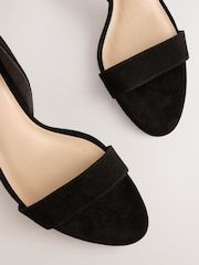 Black Forever Comfort® Two Part Heeled Sandals - Image 4 of 5