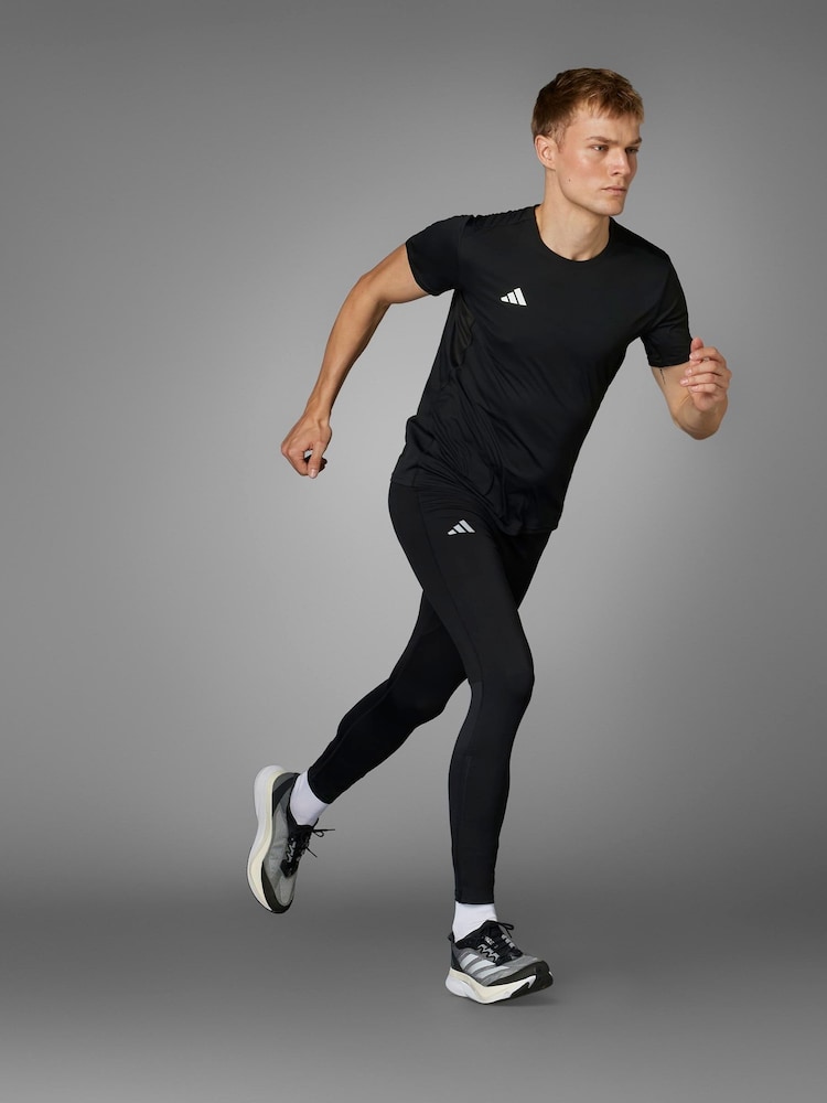 adidas Black Adizero Essentials Running Long Tights - Image 2 of 11 adidas Black Adizero Essentials Running Long Tights - Image 2 of 11