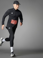 adidas Black Adizero Essentials Running Long Tights - Image 4 of 11