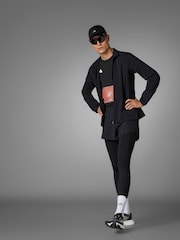 adidas Black Adizero Essentials Running Long Tights - Image 8 of 11