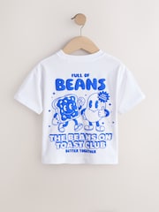 Alb - Tricou cu mânecă scurtă cu imprimeu grafic (3luni-7ani) - Imaginea 2 din 4