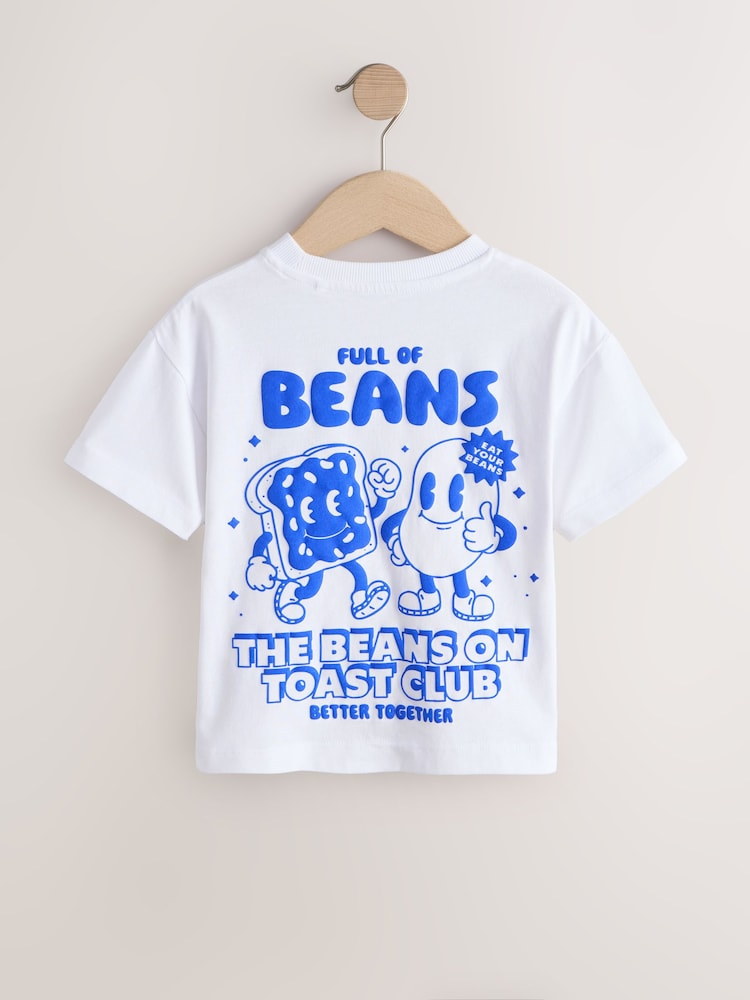 Alb - Tricou cu mânecă scurtă cu imprimeu grafic (3luni-7ani) - Imaginea 2 din 4 Alb - Tricou cu mânecă scurtă cu imprimeu grafic (3luni-7ani) - Imaginea 2 din 4